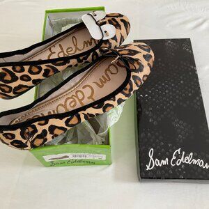 Sam Edelman Felicia Leopard Print Ballet Flat / Size 9 Medium / New with Box